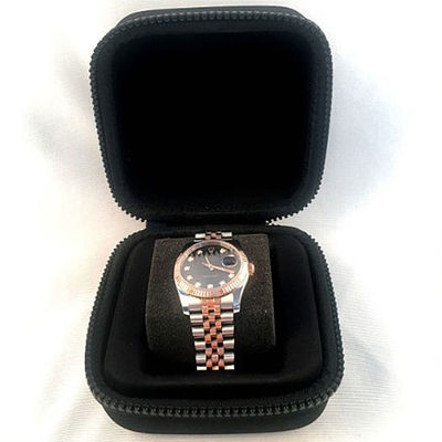 Tahan lama 3D EVA Pocket Watch Display Case Kotak Penyimpanan Logo Debossing
