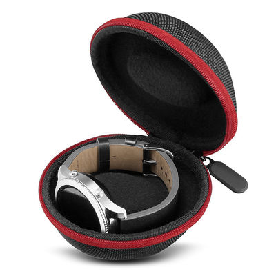 Ritsleting Tertutup Kotak Penyelenggara Jam Tangan EVA 10.7x9.2x6.2 CM Permukaan Nylon 1680D