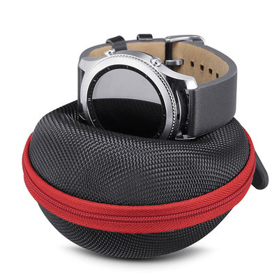 Ritsleting Tertutup Kotak Penyelenggara Jam Tangan EVA 10.7x9.2x6.2 CM Permukaan Nylon 1680D