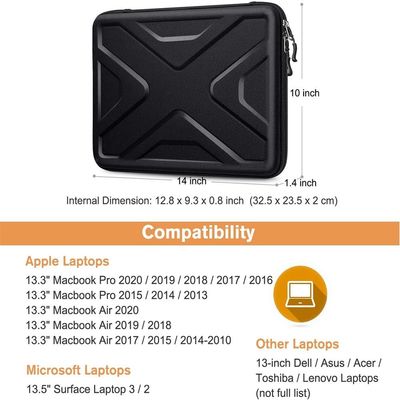 Hard Laptop Sleeve Case 13 Inch Waterproof Shockproof Laptop Protektif Laptop Laptop Cover Bag untuk MacBook 13.3&quot;