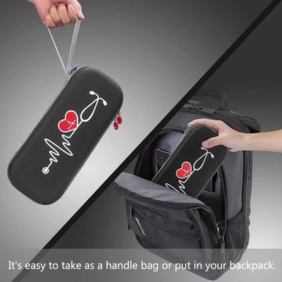 Kit pertolongan pertama kelas medis portabel dengan shockproof waterproof EVA foam case yang dirancang untuk perlindungan stetoskop dan mudah dibawa