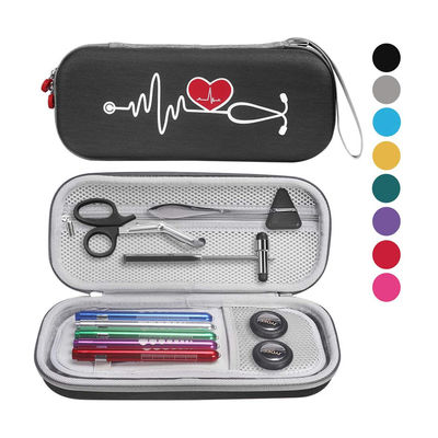 Kit pertolongan pertama kelas medis portabel dengan shockproof waterproof EVA foam case yang dirancang untuk perlindungan stetoskop dan mudah dibawa
