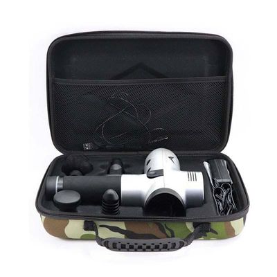 Kamuflase Warna EVA Hipervolt Kasus Pengangkut Dengan Genggaman Webbing EVA Pistol Pijat Otot Kasus Pengangkut Shockproof Dustproof