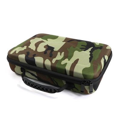 Kamuflase Warna EVA Hipervolt Kasus Pengangkut Dengan Genggaman Webbing EVA Pistol Pijat Otot Kasus Pengangkut Shockproof Dustproof