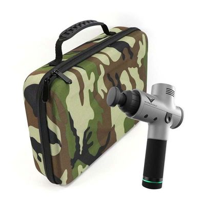 Kamuflase Warna EVA Hipervolt Kasus Pengangkut Dengan Genggaman Webbing EVA Pistol Pijat Otot Kasus Pengangkut Shockproof Dustproof
