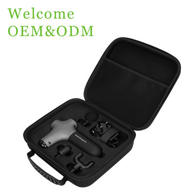Kasus Pistol Pijat EVA Hitam yang dapat disesuaikan dengan Desain Shockproof Waterproof dan Multiple Logo Craft Options untuk Profesional