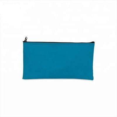 Tas Bank Zipper tahan lama terbuat dari PVC Kulit PU Material bening Vinyl Laminated Waterproof Ukuran yang disesuaikan dengan Logo Printing