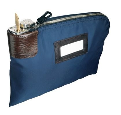 ODM OEM Kanvas 11X6inch Zippered Bank Deposit Bags Dengan 2 Kunci Kanvas Kunci Zipper Bank Deposit Bag Dengan PVC Pocket Dengan 2 Kunci Zipper Bank Bag