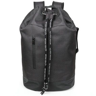 OEM ODM 210D Nylon Stylish Waterproof Laptop Backpack Untuk Perguruan Tinggi Waterproof Drawstring Closure Backpacks Bags With Top Cotton Rope Closed