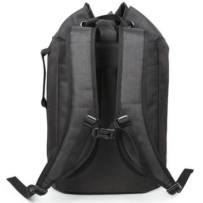 OEM ODM 210D Nylon Stylish Waterproof Laptop Backpack Untuk Perguruan Tinggi Waterproof Drawstring Closure Backpacks Bags With Top Cotton Rope Closed