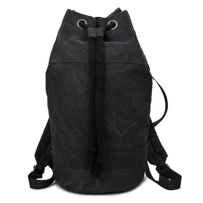 CE Travel Draw String Tas ransel tahan air kecil 210D Nylon Canvas Travel Draw String Waterproof Backpacking Tas ransel dengan tali bahu