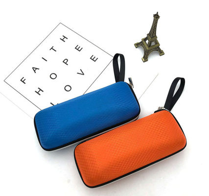 Zipper PU Velvet EVA Hard Shell Carrying Case Untuk Penyimpanan Kacamata
