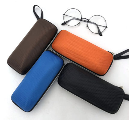 Zipper PU Velvet EVA Hard Shell Carrying Case Untuk Penyimpanan Kacamata