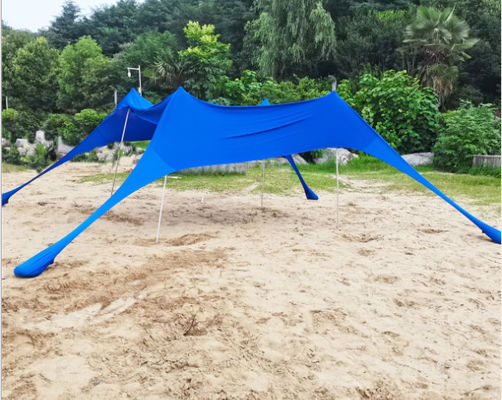 UPF 50+ Outdoor Beach Sun Shade Canopy 180GSM Bahan Lycra