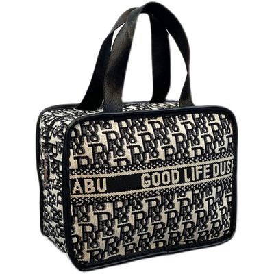 Kain Katun Amazon Dengan Lining 210D Makeup Storage Case Untuk Perjalanan
