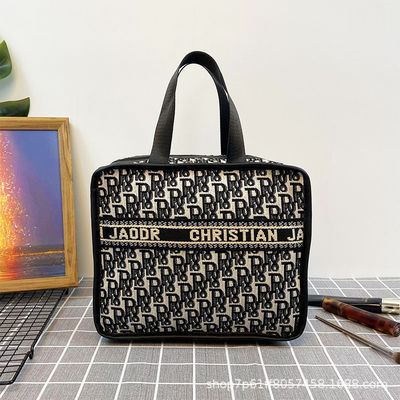 Kain Katun Amazon Dengan Lining 210D Makeup Storage Case Untuk Perjalanan