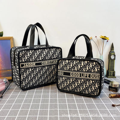 Kain Katun Amazon Dengan Lining 210D Makeup Storage Case Untuk Perjalanan