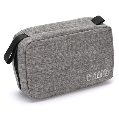 Travel 600D Polyester Fabric Toiletry Wash Bag Makeup Storage Dengan Lining 210D