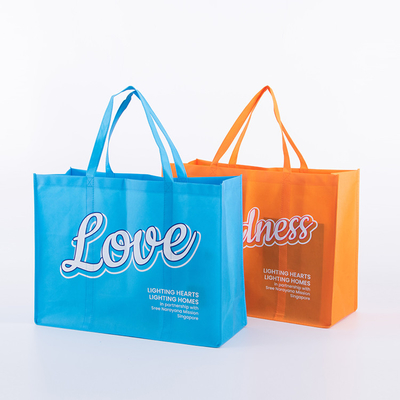 Tas Belanja Kain Non Woven Tote Daur Ulang Disesuaikan Dapat Digunakan Kembali Dengan Logo