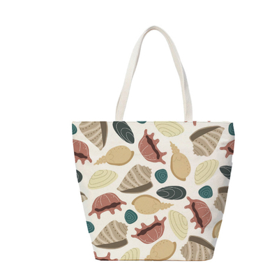 Cotton Beach Canvas Non Woven Fabric Tas Belanja Logo Kustom