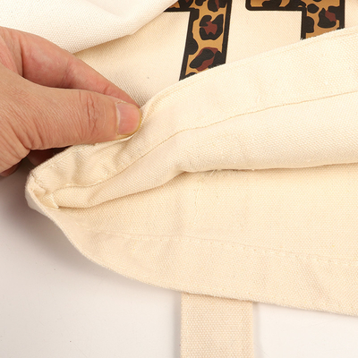 Cotton Beach Canvas Non Woven Fabric Tas Belanja Logo Kustom