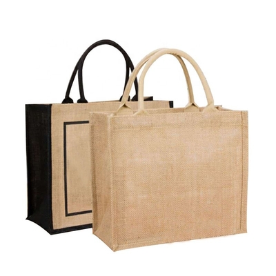 Laminasi Goni Goni Belanja Tote Bags Pelapis Pelapis Dapat Digunakan Kembali