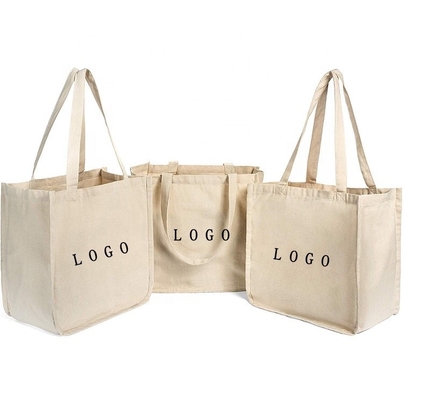 Tas Belanja Tas Belanja Katun Alami Tas Tote Promosi