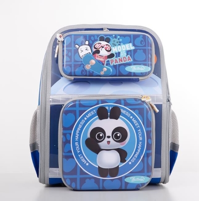 Ritsleting Pertukaran Plastik yang Dapat Dilepas 600D Polyester Backpack EVA DIY School Bags For Chilrden