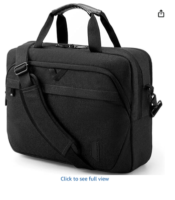Tas Laptop, 15.6 Inci Tas Pria, Tas Komputer Kunci Tas Kerja, Water-Repellent Bahu Tas Utusan Travel Kantor Bisnis