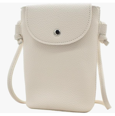 Tas Ponsel PU Kulit Bahu Kecil Tas Bahu Dengan Tali Adjustable Crossbody Tas Ponsel, Tas Konser, Kulit PU Lembut, Jahit rapi, Penutupan Tombol, Tas untuk Telepon, Kunci, Kartu & Gloss